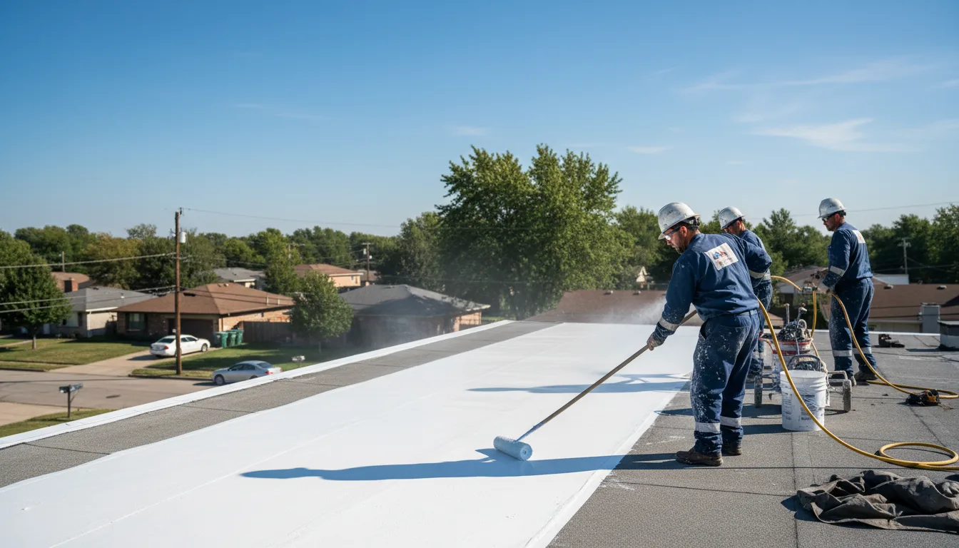 Commercial roof coating in Garden City, IA near me